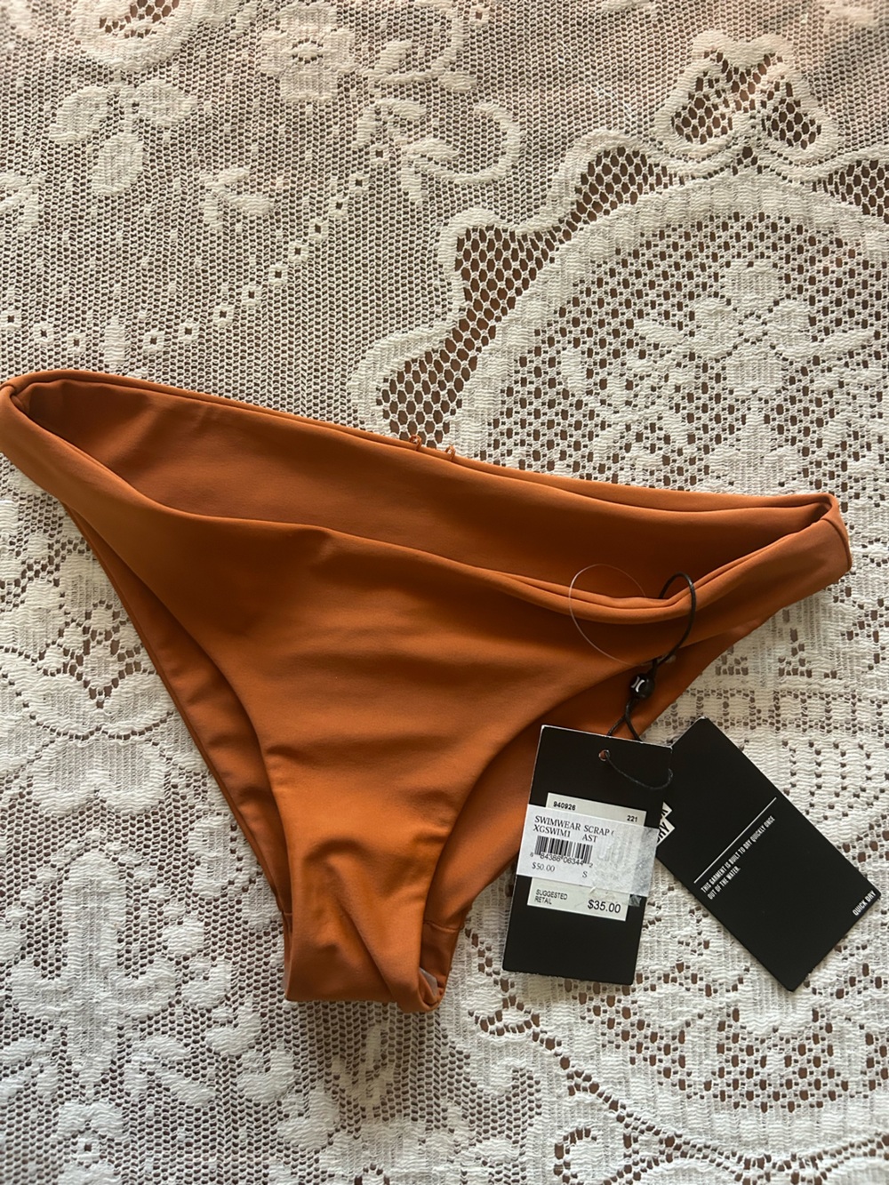 Hurley Rust Women's Bikini Bottom Small